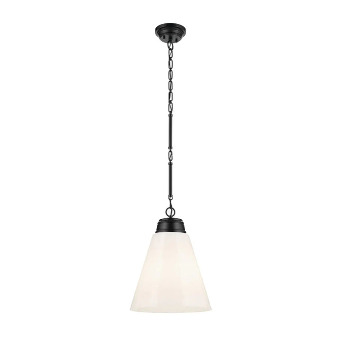 Kichler 52662 Marsailli 1-lt 16" Pendant - Black Opal Glass