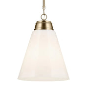 Kichler 52662 Marsailli 1-lt 16" Pendant - Champagne Bronze Opal Glass
