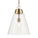 Kichler 52662 Marsailli 1-lt 16" Pendant - Champagne Bronze Clear Glass