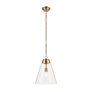 Kichler 52662 Marsailli 1-lt 16" Pendant - Champagne Bronze Clear Glass