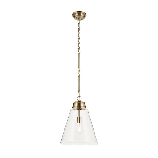 Kichler 52662 Marsailli 1-lt 16" Pendant - Champagne Bronze Clear Glass