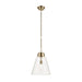 Kichler 52662 Marsailli 1-lt 16" Pendant - Champagne Bronze Clear Glass