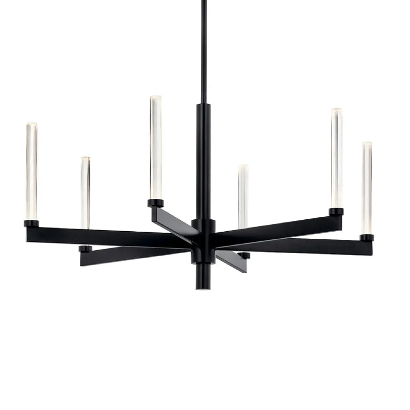 Kichler 52667 Sycara 6-lt 36" LED Chandelier-Black