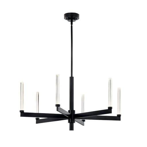 Kichler 52667 Sycara 6-lt 36" LED Chandelier-Black