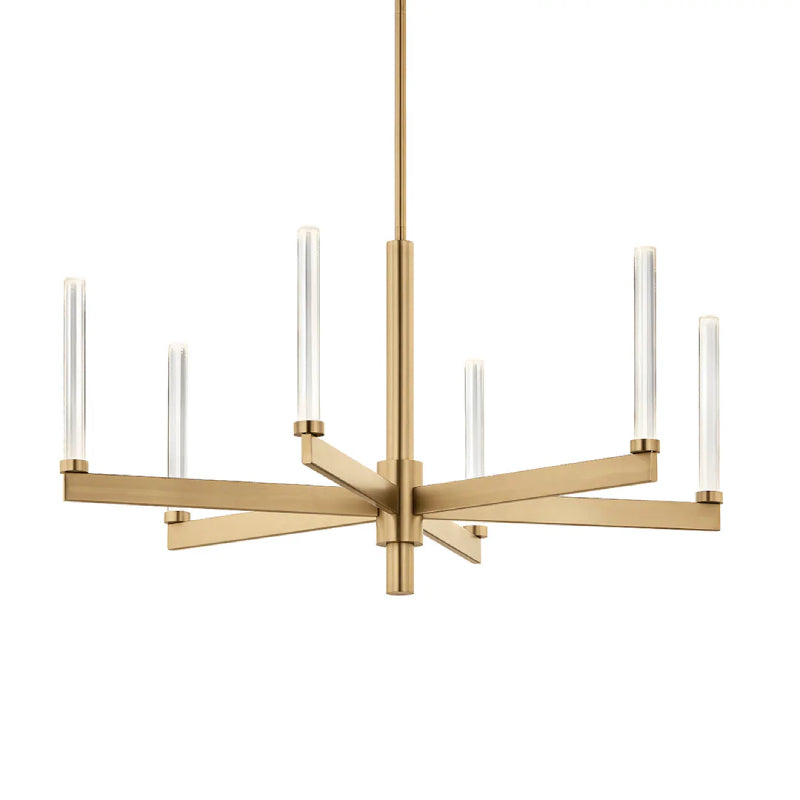 Kichler 52667 Sycara 6-lt 36" LED Chandelier-Champagne Bronze