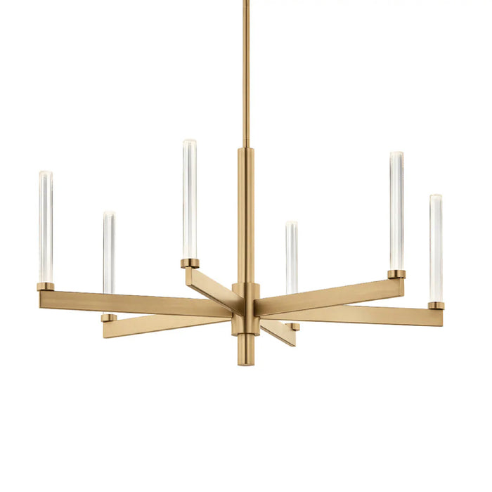 Kichler 52667 Sycara 6-lt 36" LED Chandelier-Champagne Bronze