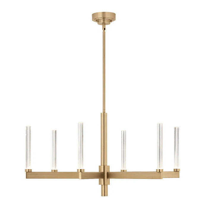 Kichler 52667 Sycara 6-lt 36" LED Chandelier-Champagne Bronze
