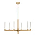 Kichler 52667 Sycara 6-lt 36" LED Chandelier-Champagne Bronze