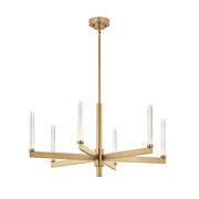 Kichler 52667 Sycara 6-lt 36" LED Chandelier-Champagne Bronze
