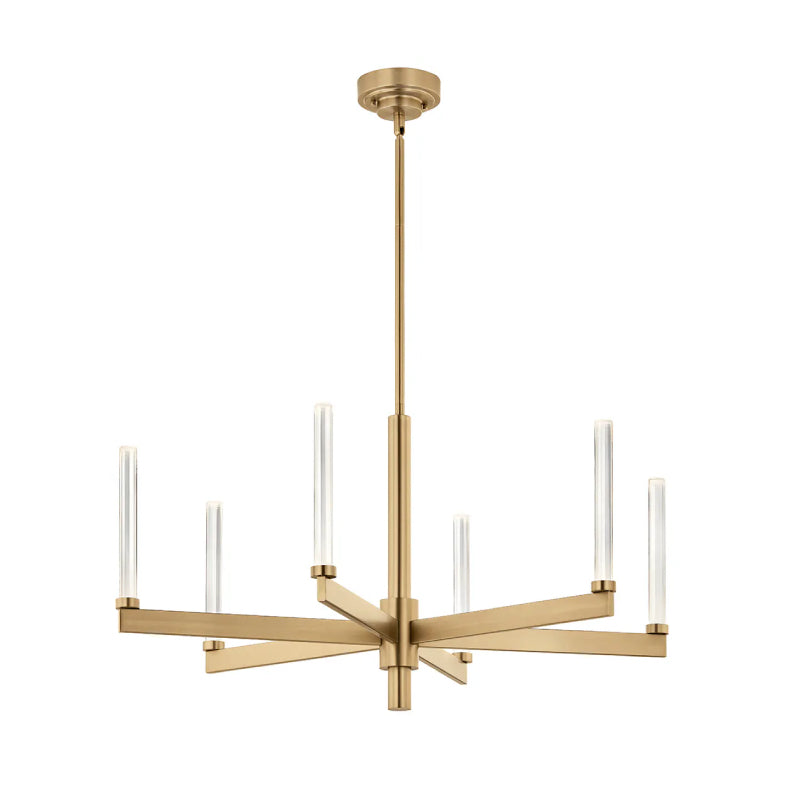Kichler 52667 Sycara 6-lt 36" LED Chandelier-Champagne Bronze