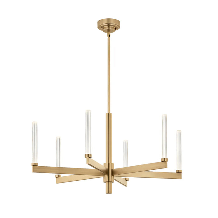 Kichler 52667 Sycara 6-lt 36" LED Chandelier-Champagne Bronze