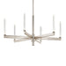 Kichler 52667 Sycara 6-lt 36" LED Chandelier-Polished Nickel