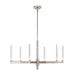 Kichler 52667 Sycara 6-lt 36" LED Chandelier-Polished Nickel