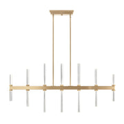 Kichler 52670 Sycara 14-lt 48" LED Linear Chandelier-Champagne Bronze