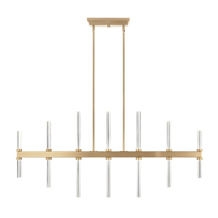 Kichler 52670 Sycara 14-lt 48" LED Linear Chandelier-Champagne Bronze