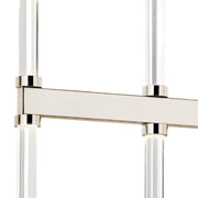 Kichler 52670 Sycara 14-lt 48" LED Linear Chandelier-Polished Nickel