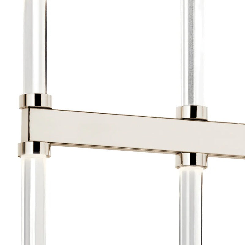 Kichler 52670 Sycara 14-lt 48" LED Linear Chandelier-Polished Nickel
