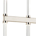 Kichler 52670 Sycara 14-lt 48" LED Linear Chandelier-Polished Nickel
