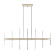 Kichler 52670 Sycara 14-lt 48" LED Linear Chandelier-Polished Nickel