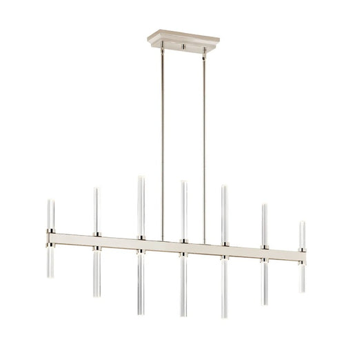 Kichler 52670 Sycara 14-lt 48" LED Linear Chandelier-Polished Nickel