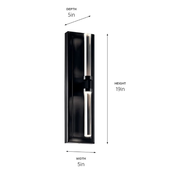 Kichler 52671 Sycara 2-lt 19" Tall LED Wall Sconce