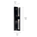 Kichler 52671 Sycara 2-lt 19" Tall LED Wall Sconce