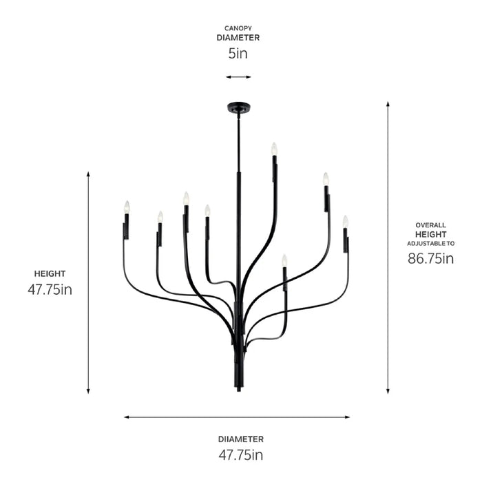 Kichler 52675 Livadia 8-lt 48" Chandelier