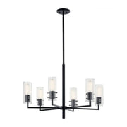 Kichler 52679 Velestino 6-lt 30" Chandelier-Black
