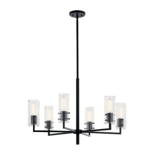 Kichler 52679 Velestino 6-lt 30" Chandelier-Black