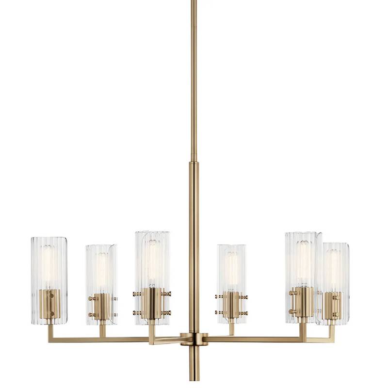 Kichler 52679 Velestino 6-lt 30" Chandelier-Champagne Bronze
