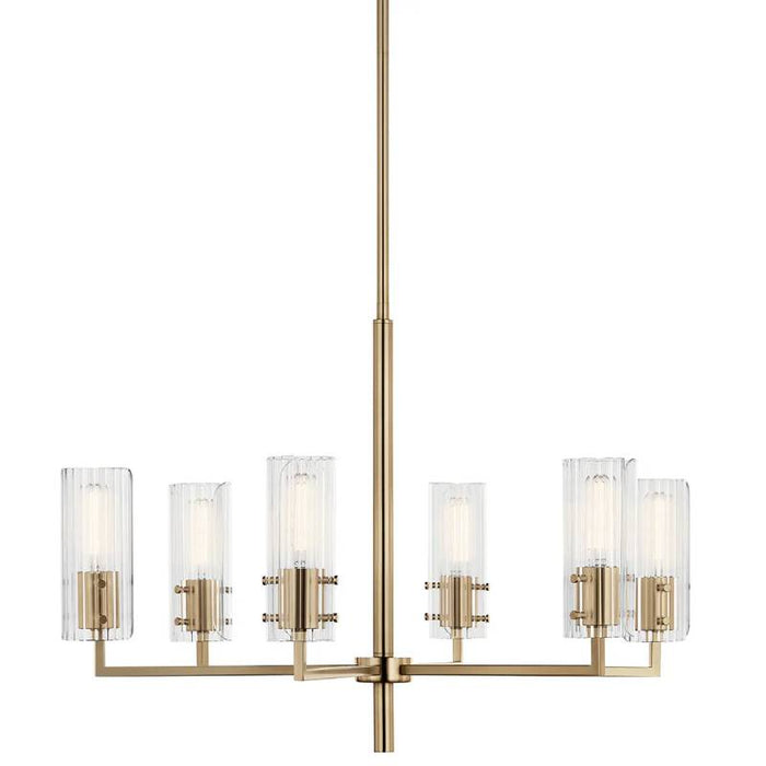 Kichler 52679 Velestino 6-lt 30" Chandelier-Champagne Bronze