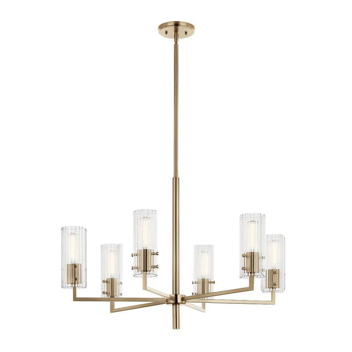 Kichler 52679 Velestino 6-lt 30" Chandelier-Champagne Bronze