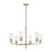Kichler 52679 Velestino 6-lt 30" Chandelier-Polished Nickel