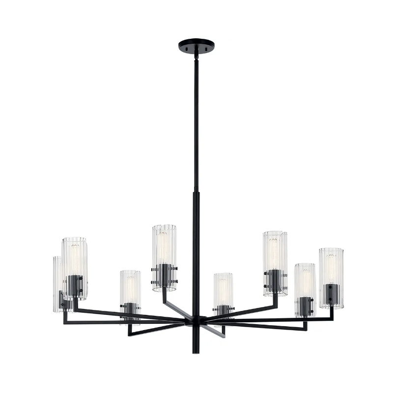 Kichler 52680 Velestino 8-lt 40" Chandelier - Black