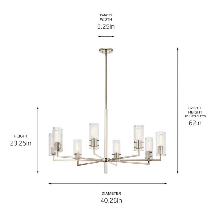 Kichler 52680 Velestino 8-lt 40" Chandelier