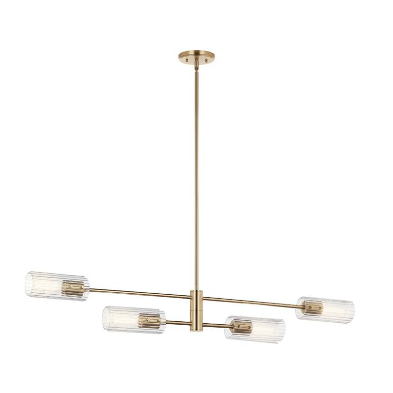 Kichler 52681 Velestino 4-lt 48" Chandelier-Champagne Bronze