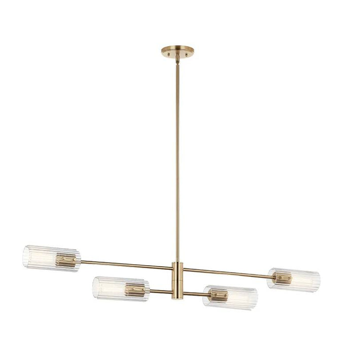 Kichler 52681 Velestino 4-lt 48" Chandelier-Champagne Bronze