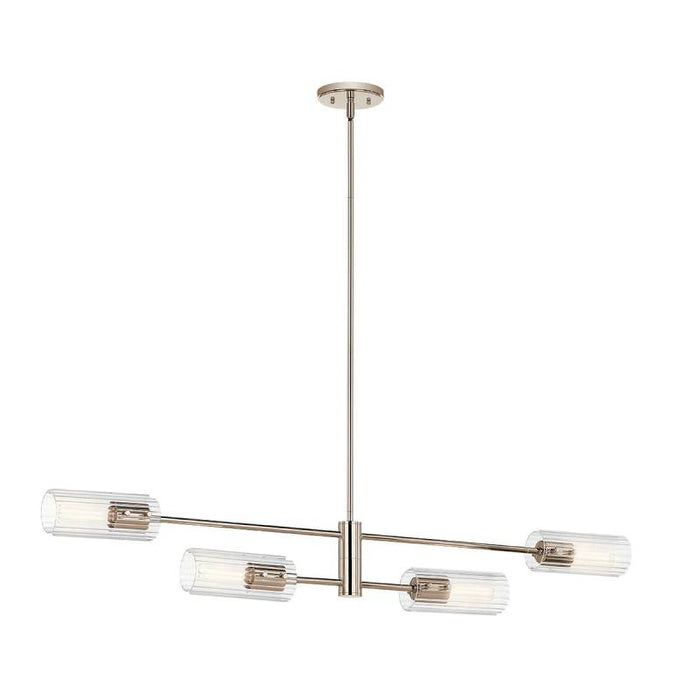 Kichler 52681 Velestino 4-lt 48" Chandelier-Polished Nickel