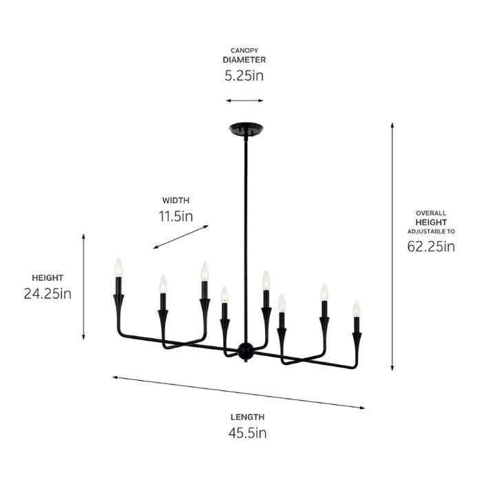 Kichler 52693 Alvaro 8-lt 46" Chandelier