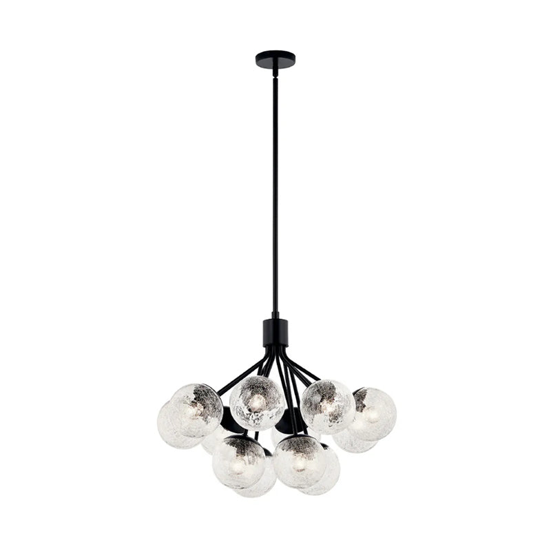 Kichler 52701 Silvarious 12-lt 30" Chandelier-Black