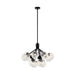 Kichler 52701 Silvarious 12-lt 30" Chandelier-Black