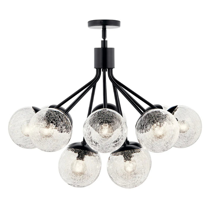 Kichler 52701 Silvarious 12-lt 30" Chandelier-Black