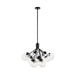 Kichler 52701 Silvarious 12-lt 30" Chandelier-Black