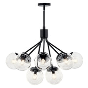 Kichler 52701 Silvarious 12-lt 30" Chandelier-Black