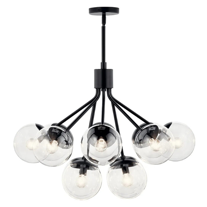 Kichler 52701 Silvarious 12-lt 30" Chandelier-Black