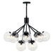 Kichler 52701 Silvarious 12-lt 30" Chandelier-Black