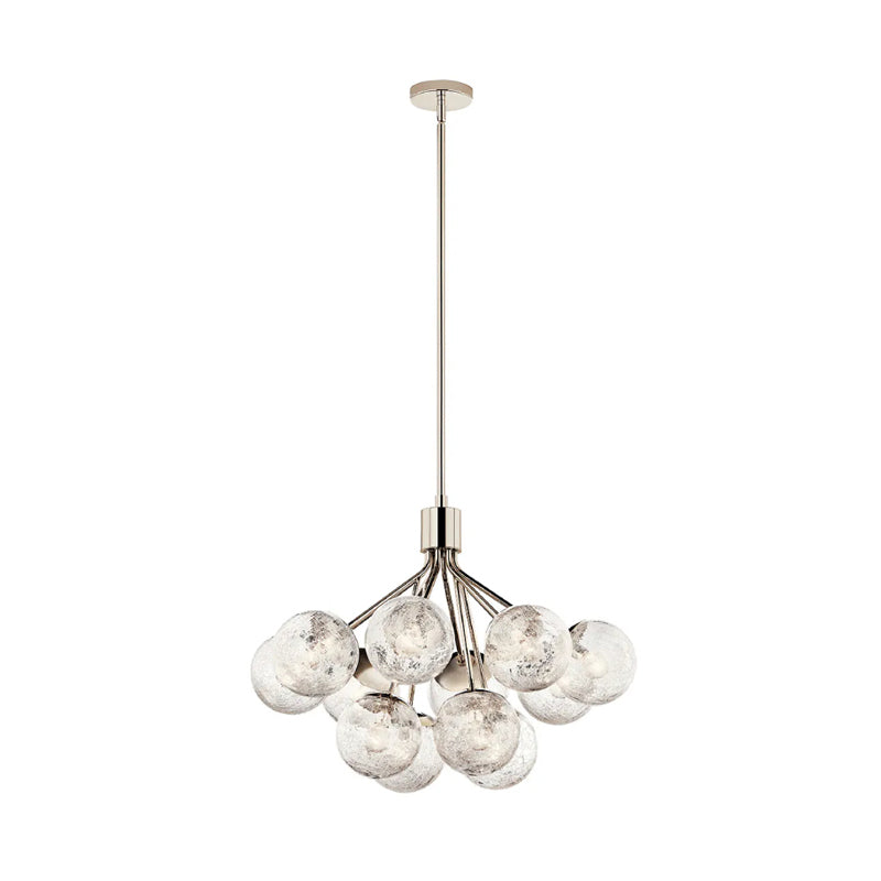 Kichler 52701 Silvarious 12-lt 30" Chandelier-Polished Nickel
