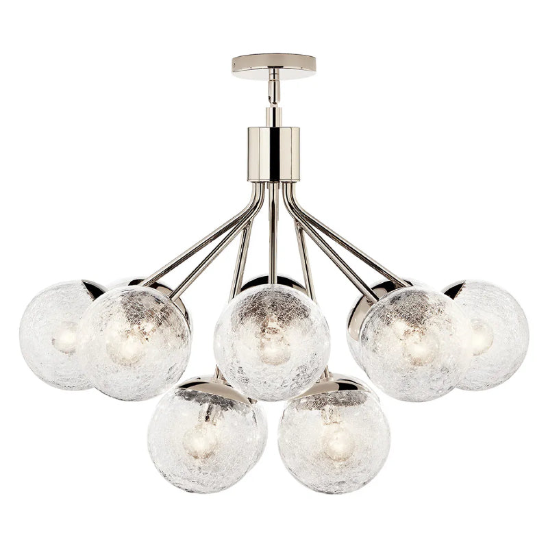 Kichler 52701 Silvarious 12-lt 30" Chandelier-Polished Nickel