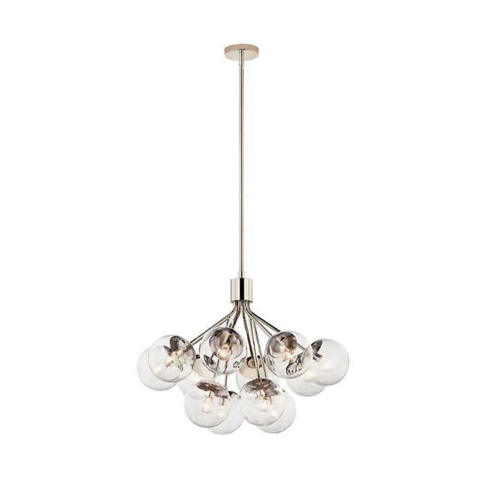 Kichler 52701 Silvarious 12-lt 30" Chandelier-Polished Nickel