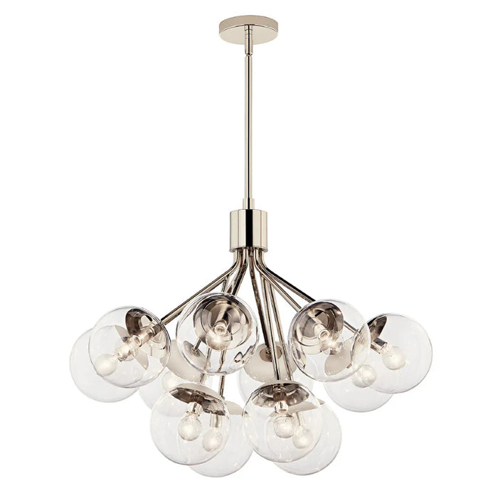 Kichler 52701 Silvarious 12-lt 30" Chandelier-Polished Nickel